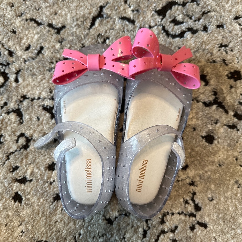 Mini Melissa Bow Jelly Shoes